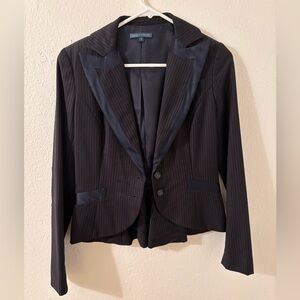 Lauren Ralph Lauren Navy Pinstripe Blazer